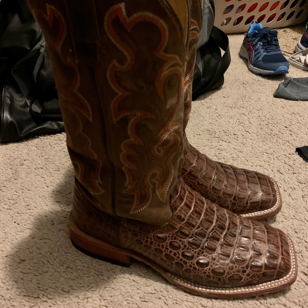 HORSEPOWER CAIMAN NILE CROC BOOTS